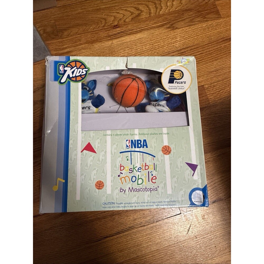 Indiana Pacer Basketball Lullabye Musical Mobile NBA Crib Wall Mount Baby Boomer